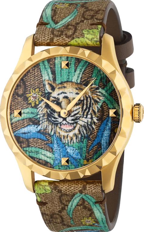 gucci watch tiger green|Gucci tiger collection.